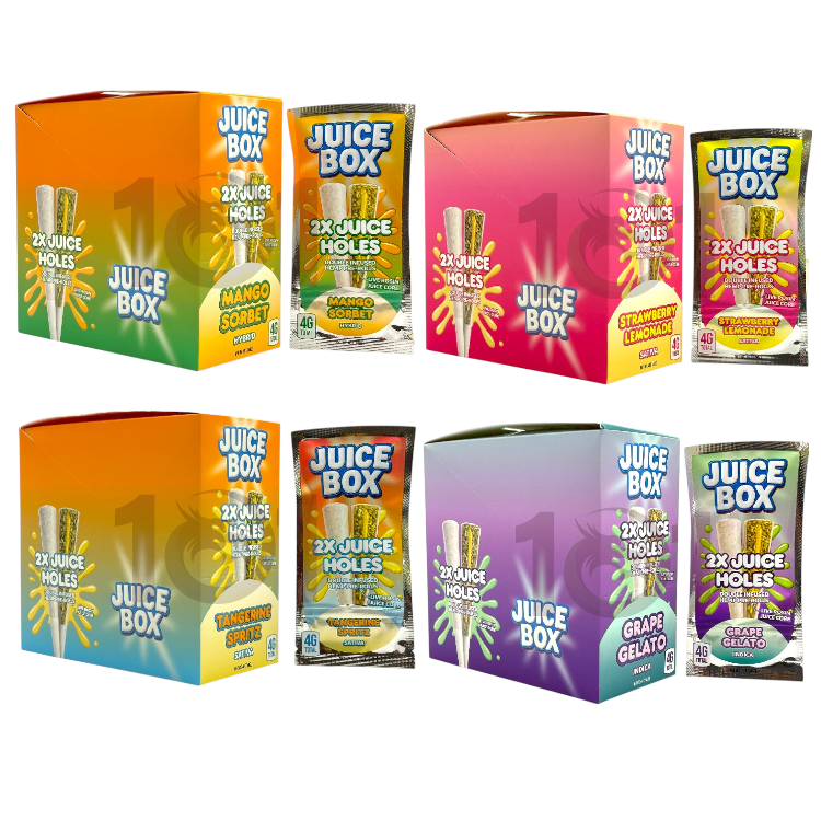 JUICE BOX JUICE HOLES LR THCP PREROLL 2GM 2CT PK