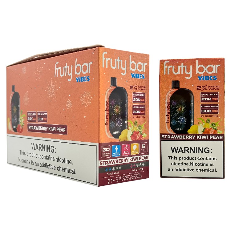 FRUTY BAR VIBES 30000 5% - STRAWBERRY KIWI PEAR