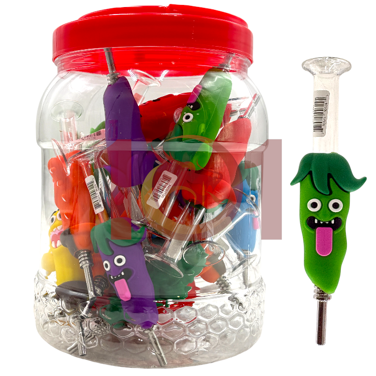 IDGAF SMP 5" SILICONE NECTAR COLLECTOR (NCSJ100) - ASSORTED DESIGNS