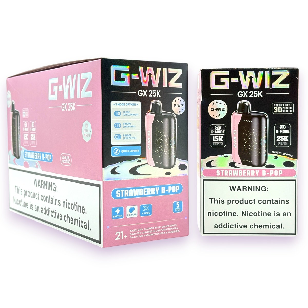 G-WIZ G25000 5% - STRAWBERRY B-POP