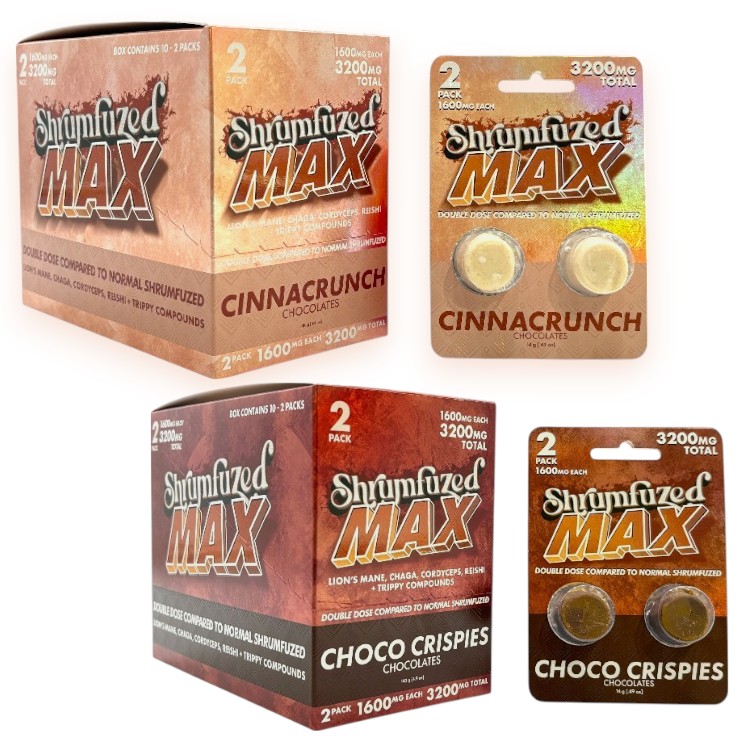 SHRUMFUZED MAX CHOCOLATE 1600MG 2CT PK (3200MG)