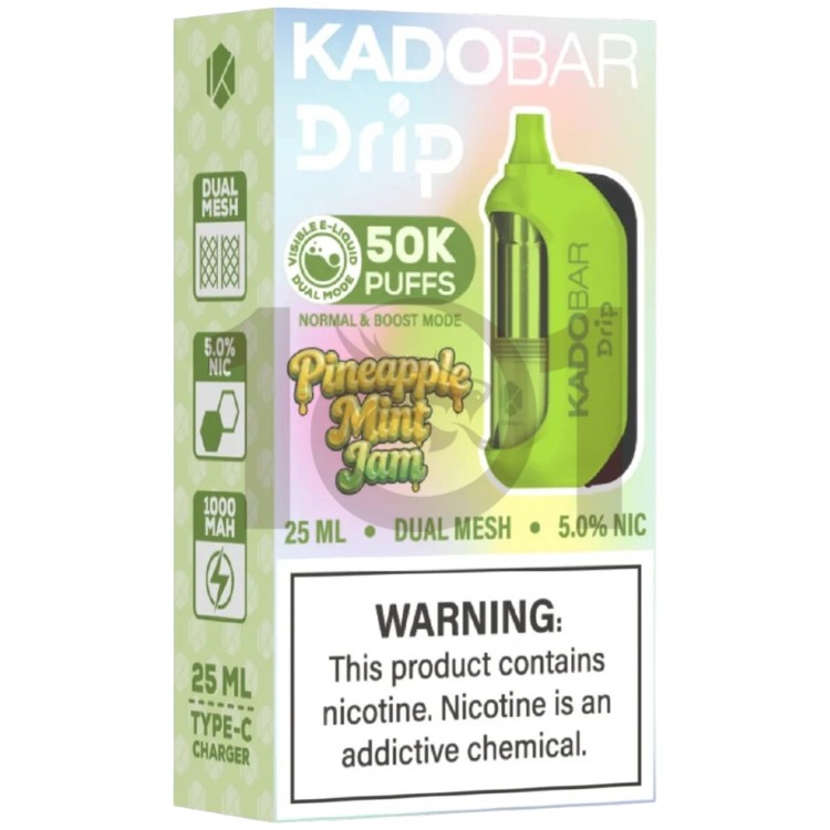 KADO BAR DRIP 50000 5% - PINEAPPLE MINT JAM