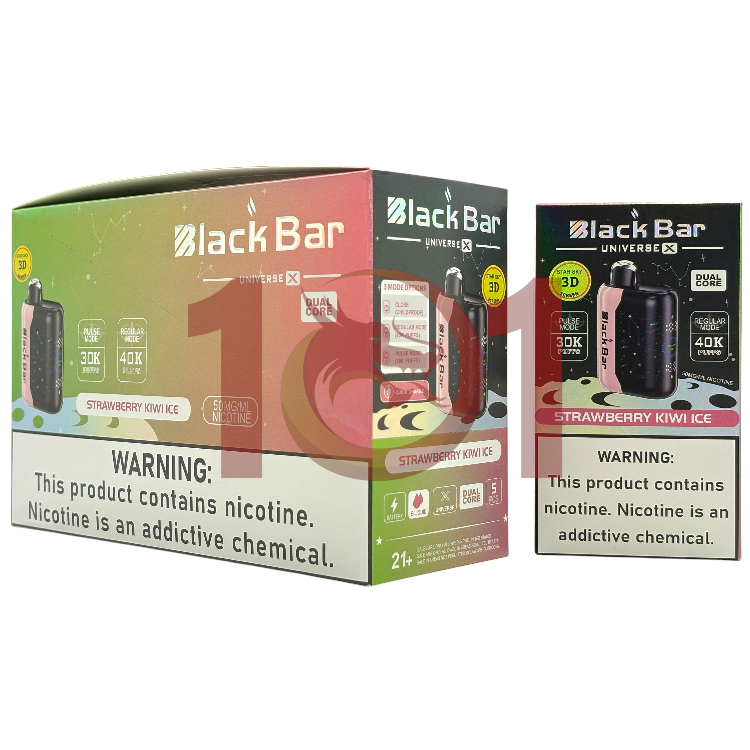 BLACK BAR UNIVERSE X 40000 5% - STRAWBERRY KIWI ICE