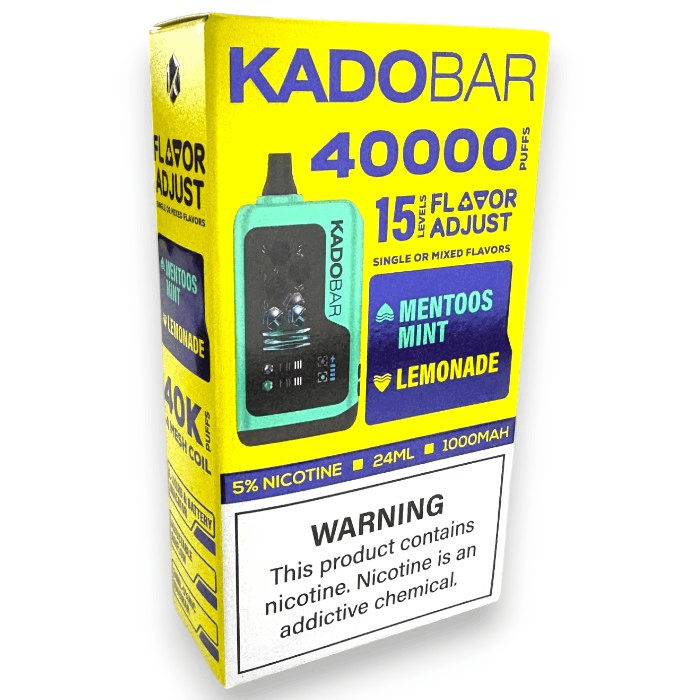 KADO BAR 40000 FLAVOR ADJUST 5% - MENTOOS MINT/LEMONADE