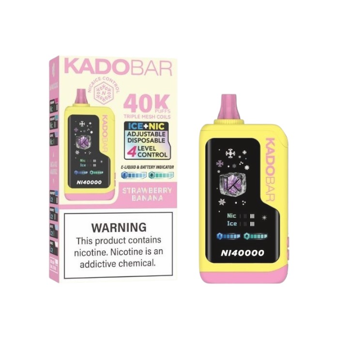 KADO BAR ICE+NIC NI40000 5% - STRAWBERRY BANANA