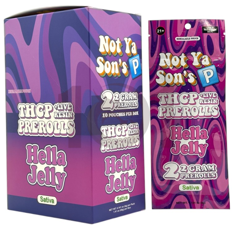 NOT YA SON'S P LR THCP 2GM 2CT PK PREROLL SATIVA - HELLA JELLY