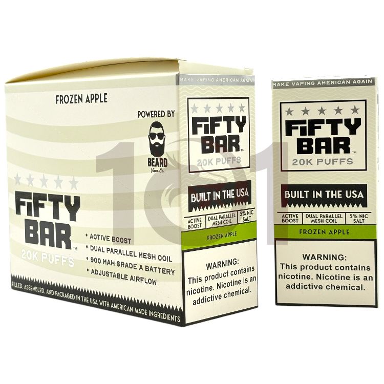 FIFTY BAR SALT NICOTINE 20000 5% WHITE - BAJA MANGO