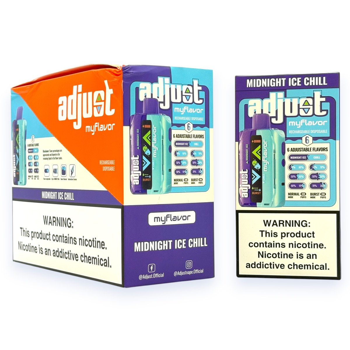 ADJUST MY FLAVOR 40000 5% - MIDNIGHT ICE CHILL