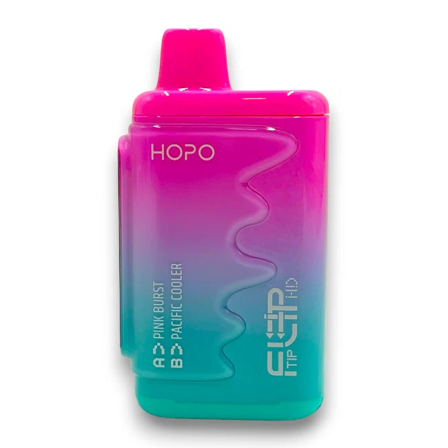 HOPO FLIP TIP 16000 DUAL FLAVORS 5% - PINK BURST/PACIFIC COOLER