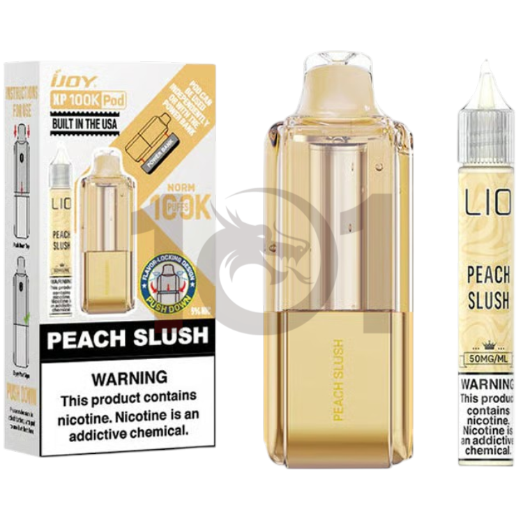 IJOY XP100K  (W/E-LIQUID BOTTLE) POD 5% - PEACH SLUSH