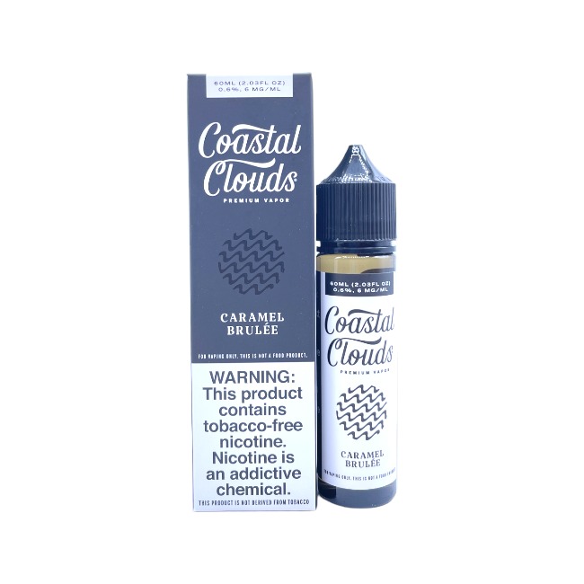 COASTAL CLOUDS TFN 6MG 60ML - CARAMEL BRULEE