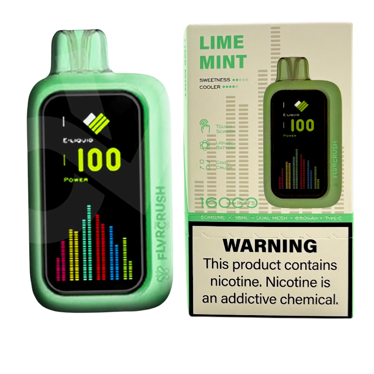 FLVR CRUSH 16000 5% - LIME MINT