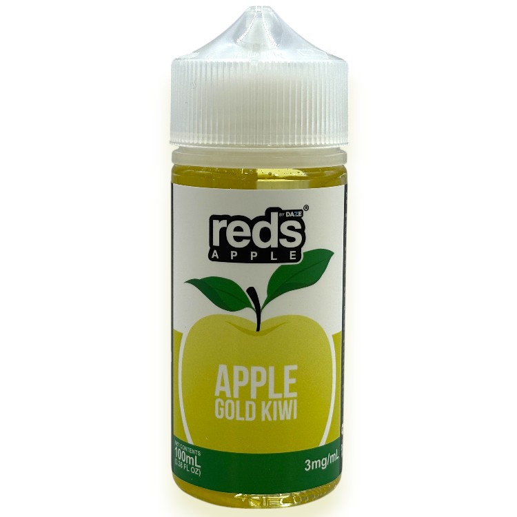 DAZE REDS APPLE E-LIQUID 3MG 100ML - APPLE GOLD KIWI
