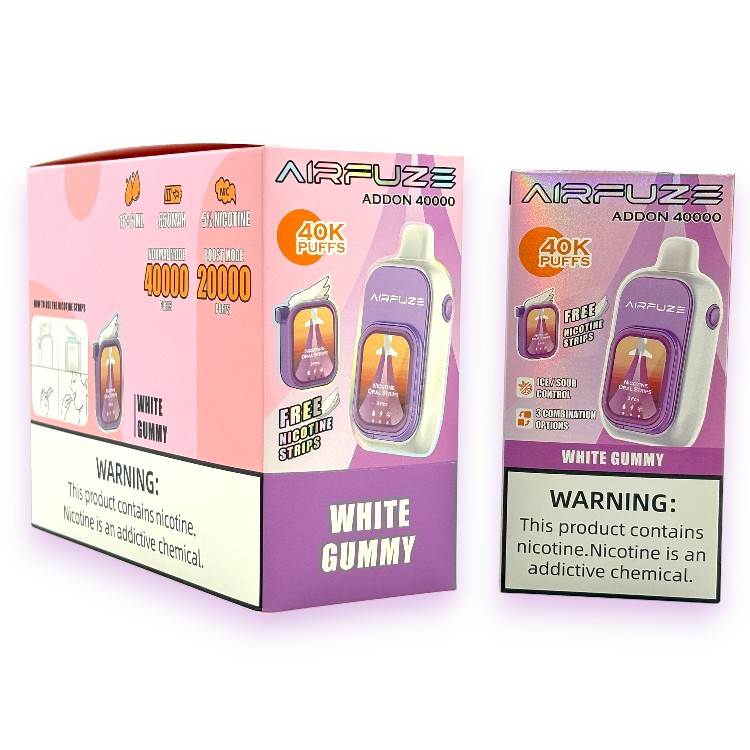 AIRFUZE ADDON ICE CONTROL 40000 5% - WHITE GUMMY