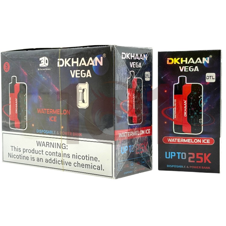 DKHAAN VEGA 25000 DTL POD DEVICE 3% - WATERMELON ICE