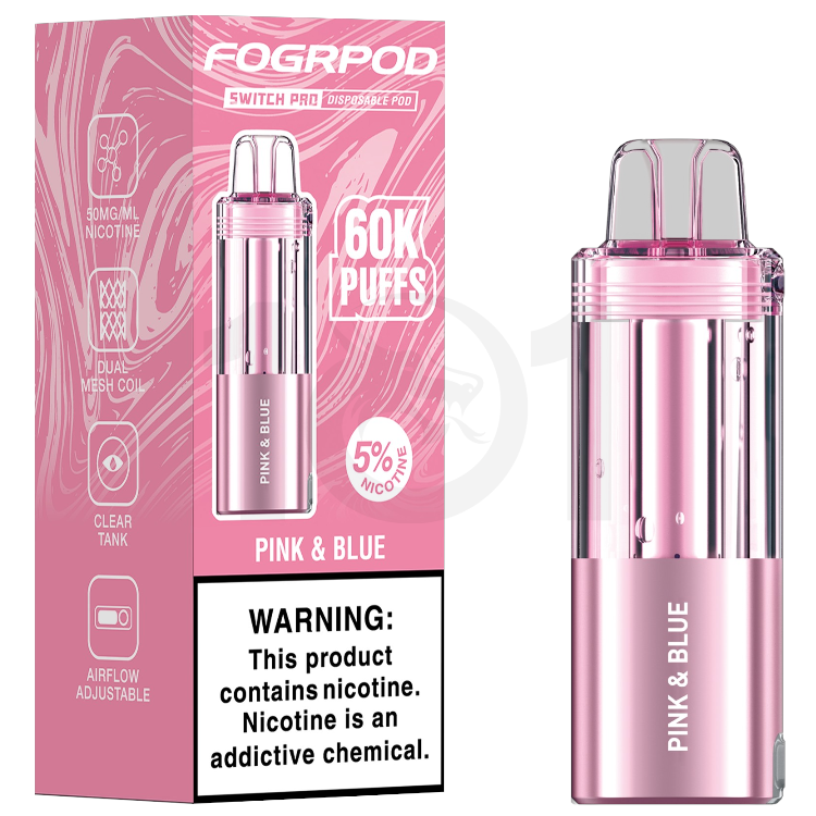 FOGRPOD 60000 SWITCH PRO POD 5% - PINK & BLUE