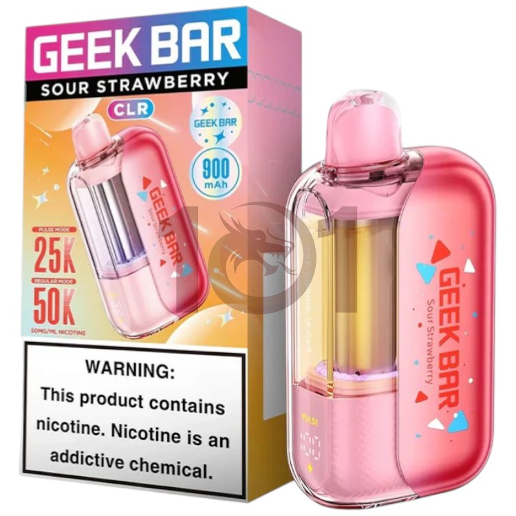 GEEK BAR CLR 50000 5% - SOUR STRAWBERRY