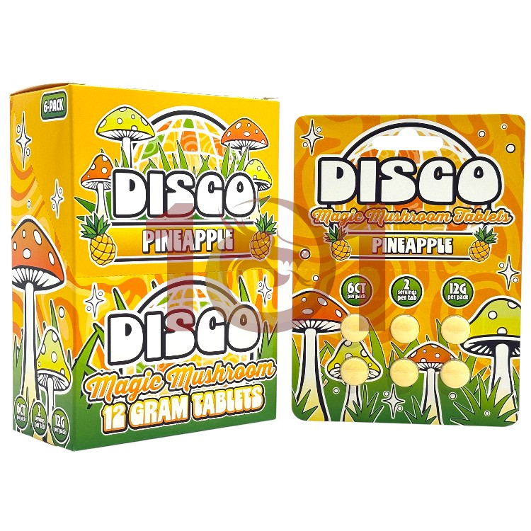 DISCO MAGIC MUSHROOM TABLET 2GM 6CT PK - PINEAPPLE