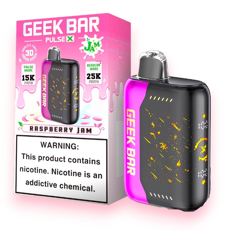 GEEK BAR PULSE X 25000 5% - RASPBERRY JAM