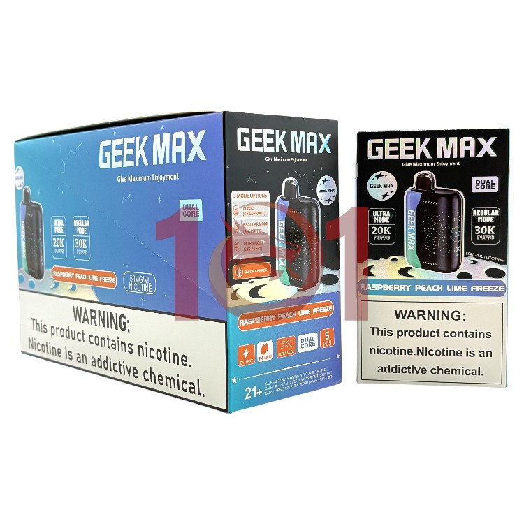 GEEK MAX ULTRA X 30000 5% - RASPBERRY PEACH LIME FREEZE