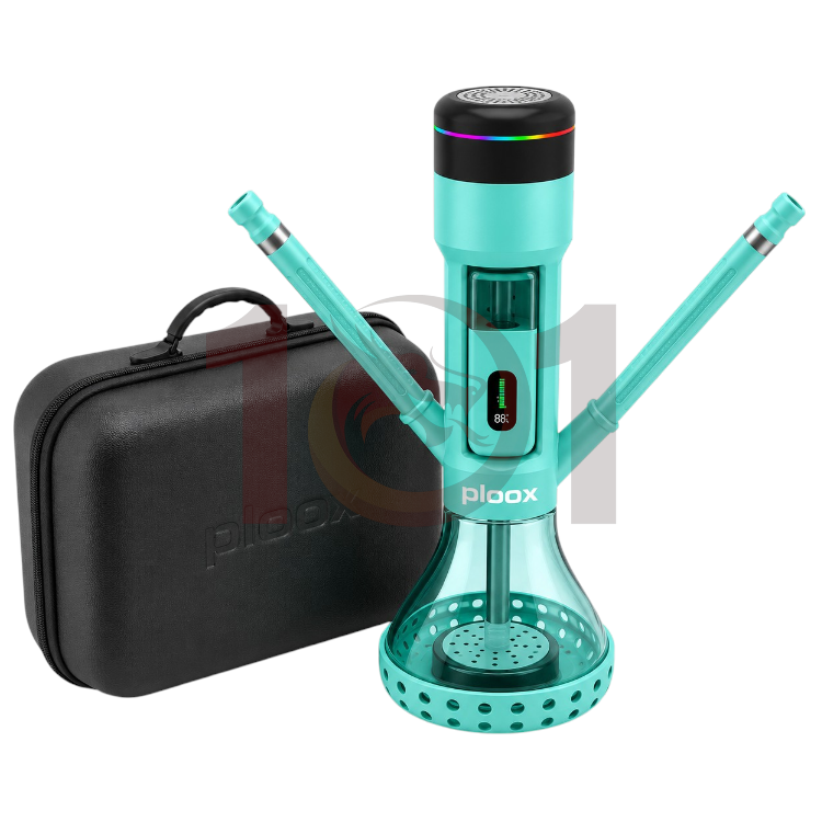 PLOOX LUXPODZ 2 HOSE HOOKAH NEST G3 ELECTRONIC HOOKAH KIT - TIFFANY BLUE