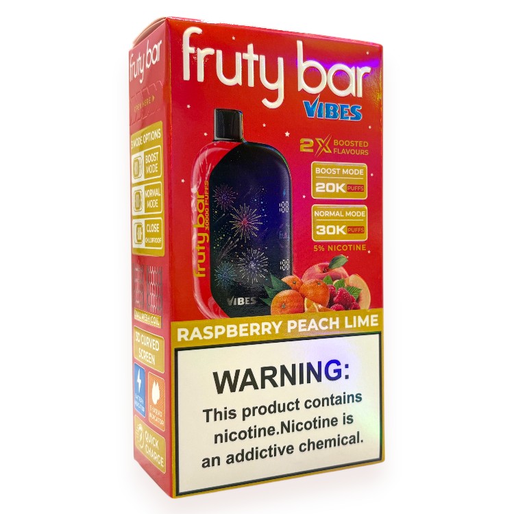 FRUTY BAR VIBES 30000 5% - RASPBERRY PEACH LIME