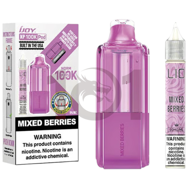 IJOY XP100K  (W/E-LIQUID BOTTLE) POD 5% - MIXED BERRIES