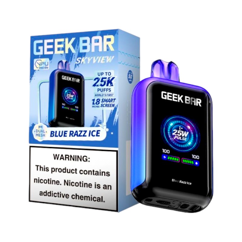 GEEK BAR SKYVIEW 25000 5% - BLUE RAZZ ICE