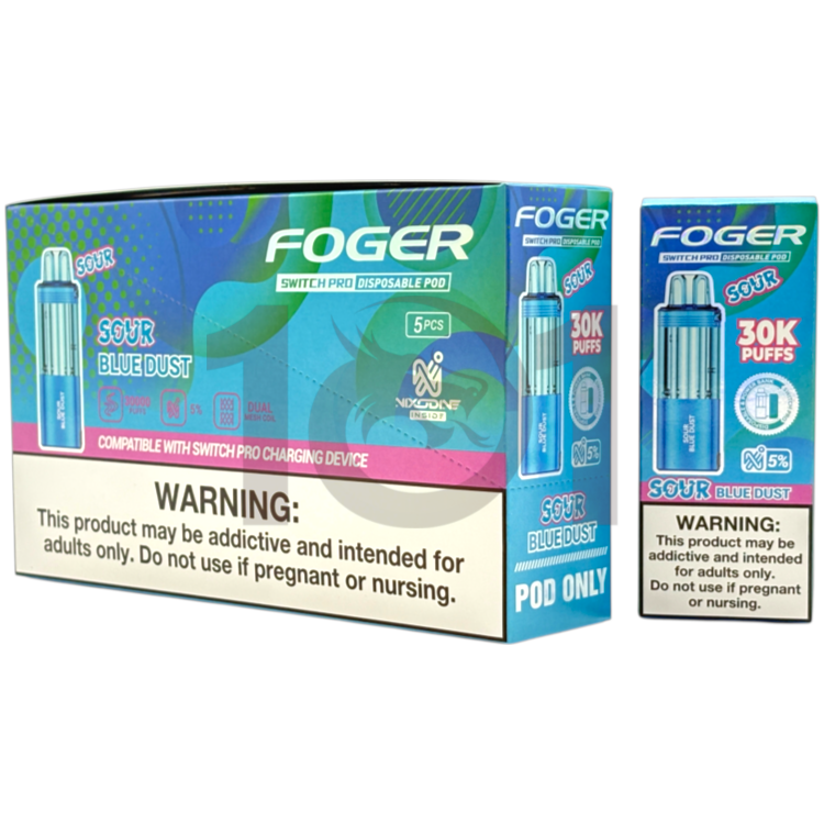 FOGER NIXODINE SWITCH PRO 30000 POD 5% - SOUR BLUE DUST
