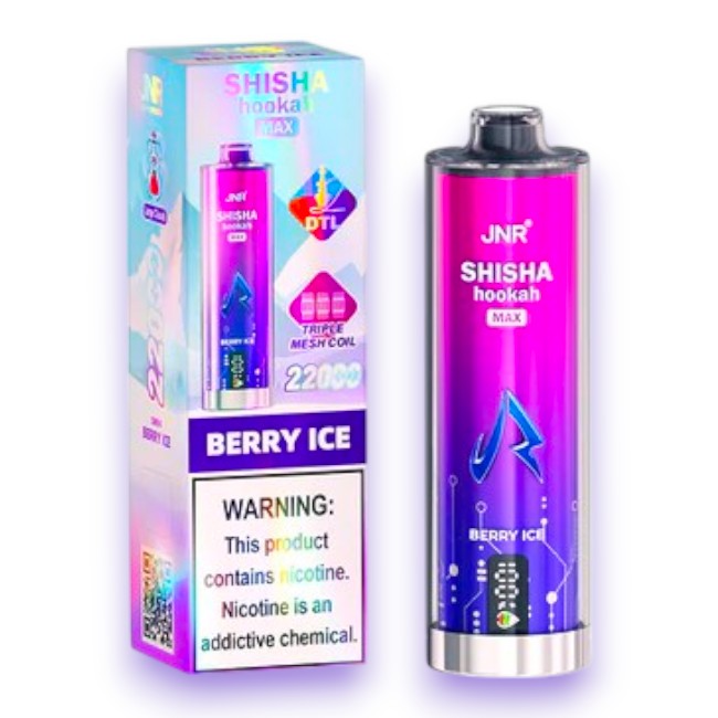 JNR SHISHA HOOKAH MAX 22000 5% - BERRY ICE