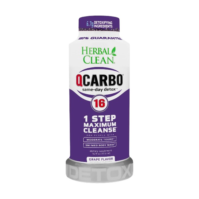 HERBAL CLEAN Q CARBO 16OZ - GRAPE
