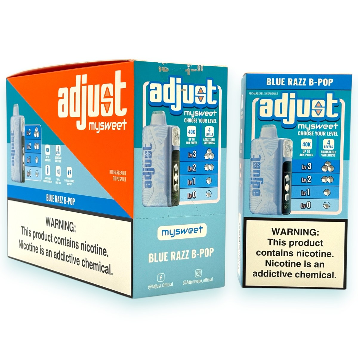 ADJUST MY SWEET 40000 5% - BLUE RAZZ B-POP