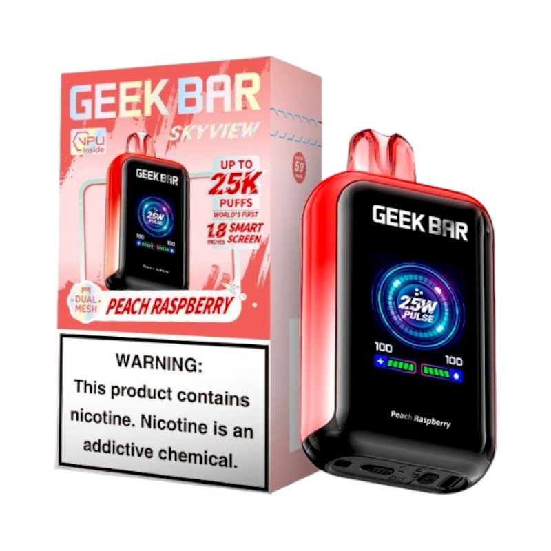 GEEK BAR SKYVIEW 25000 5% - PEACH RASPBERRY