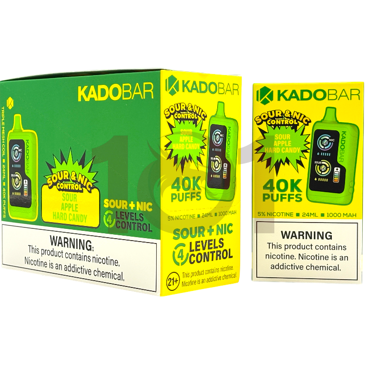 KADO BAR SOUR+NIC 40000 5% - SOUR APPLE HARD CANDY