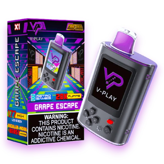 CRAFTBOX V-PLAY 20000 5% - GRAPE ESCAPE