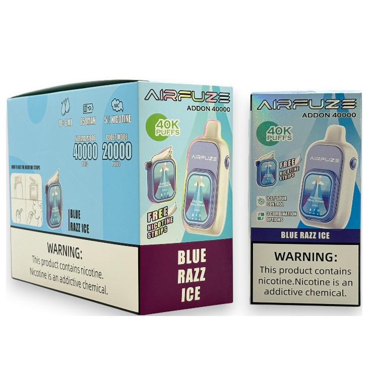 AIRFUZE ADDON ICE CONTROL 40000 5% - BLUE RAZZ ICE