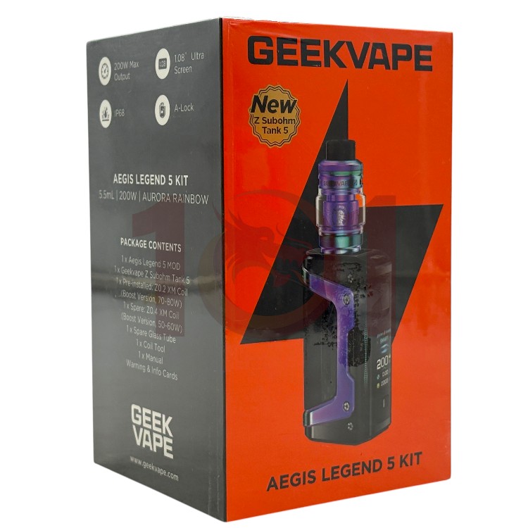 GEEKVAPE AEGIS LEGEND 5 MOD DEVICE - AURORA RAINBOW
